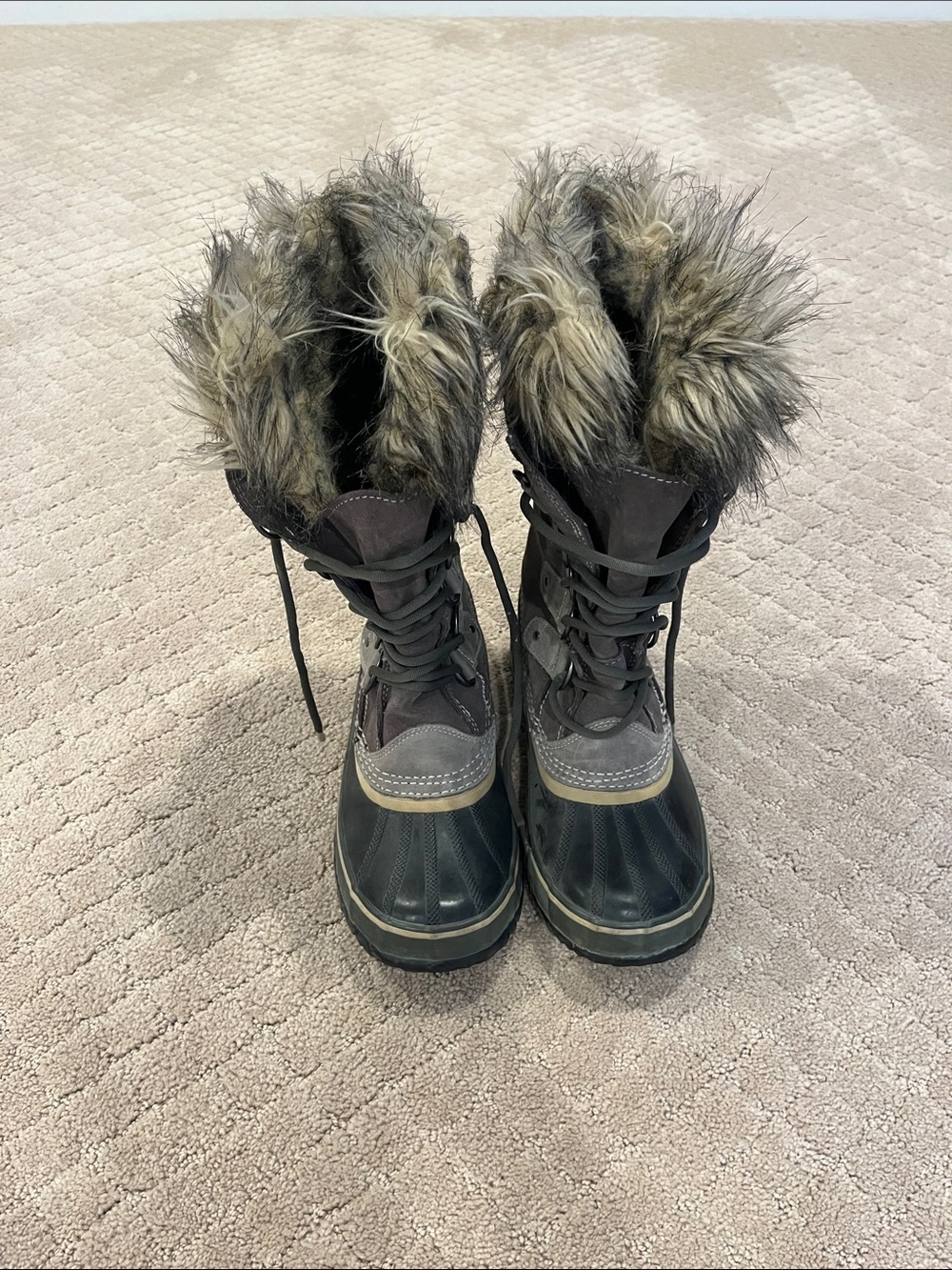 Sorel Faux-Fur Trim Waterproof Winter Boots